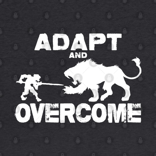 Adapt and Overcome - White Graphic by IT-Anastas